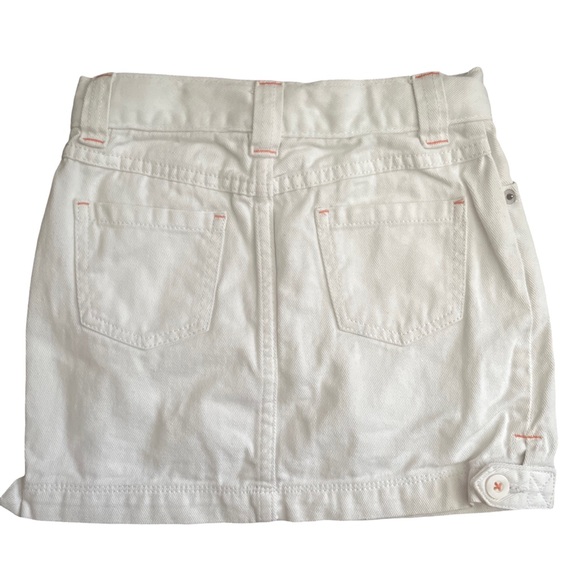 Gymboree White denim skirt size 3/4 - Picture 2 of 3